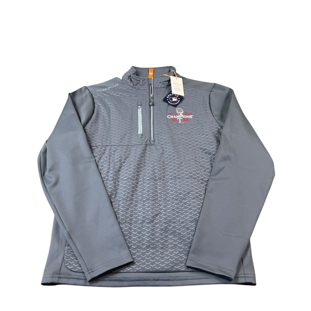 Peter Millar Hybrid Gray Texas‎ Ranger World Champion Golf Jacket S NWT